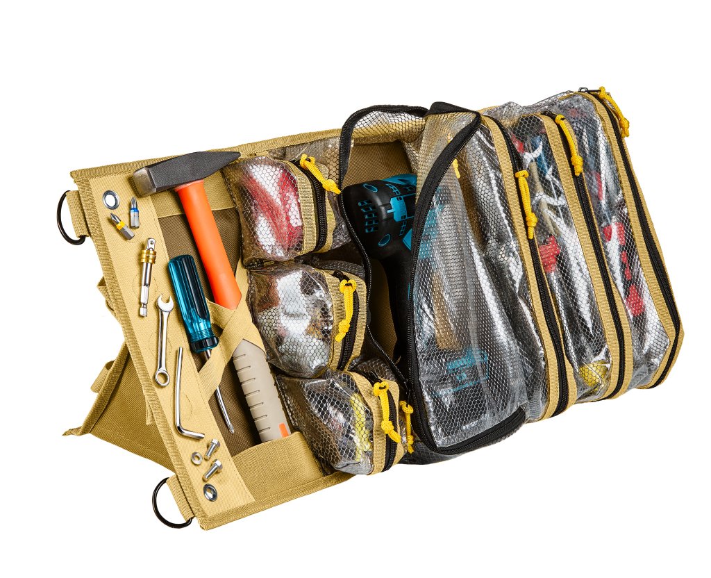 Myolnir roll-up tool bag, khaki